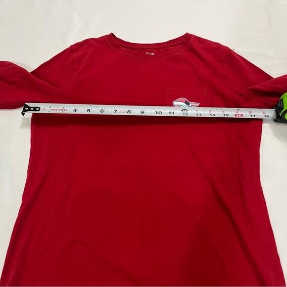 Vineyard Vines Christmas Logo Festive Holiday Long Sleeve Top Size XS Fun Comfy - Picture 6 of 6